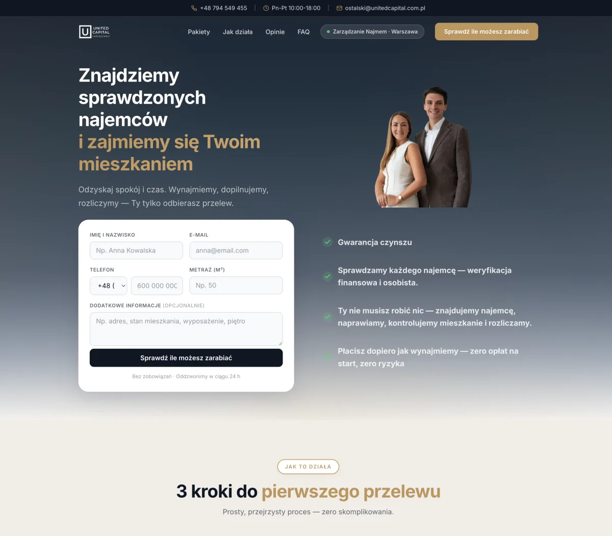 Realizacja strony Wynajmij swoje mieszkanie